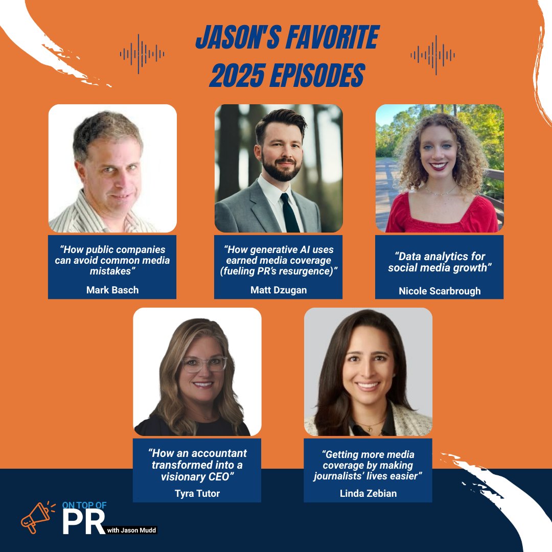 On Top of PR with Jason Mudd podcast tweet media