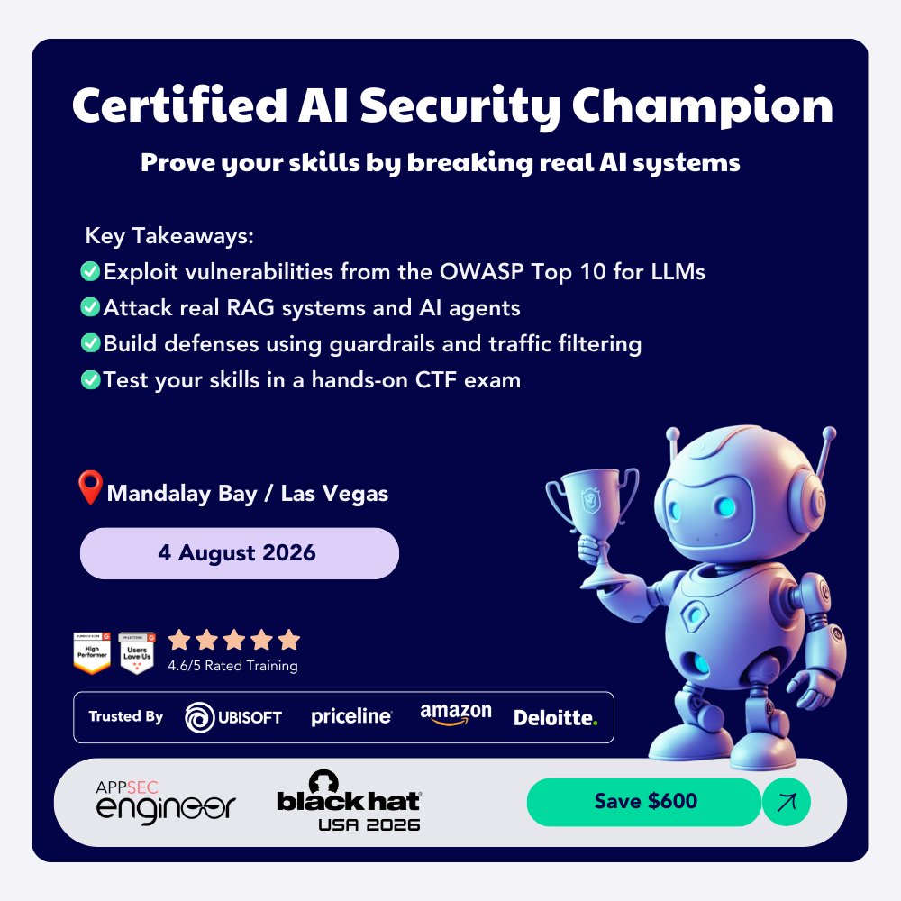 AppSecEngineer tweet media