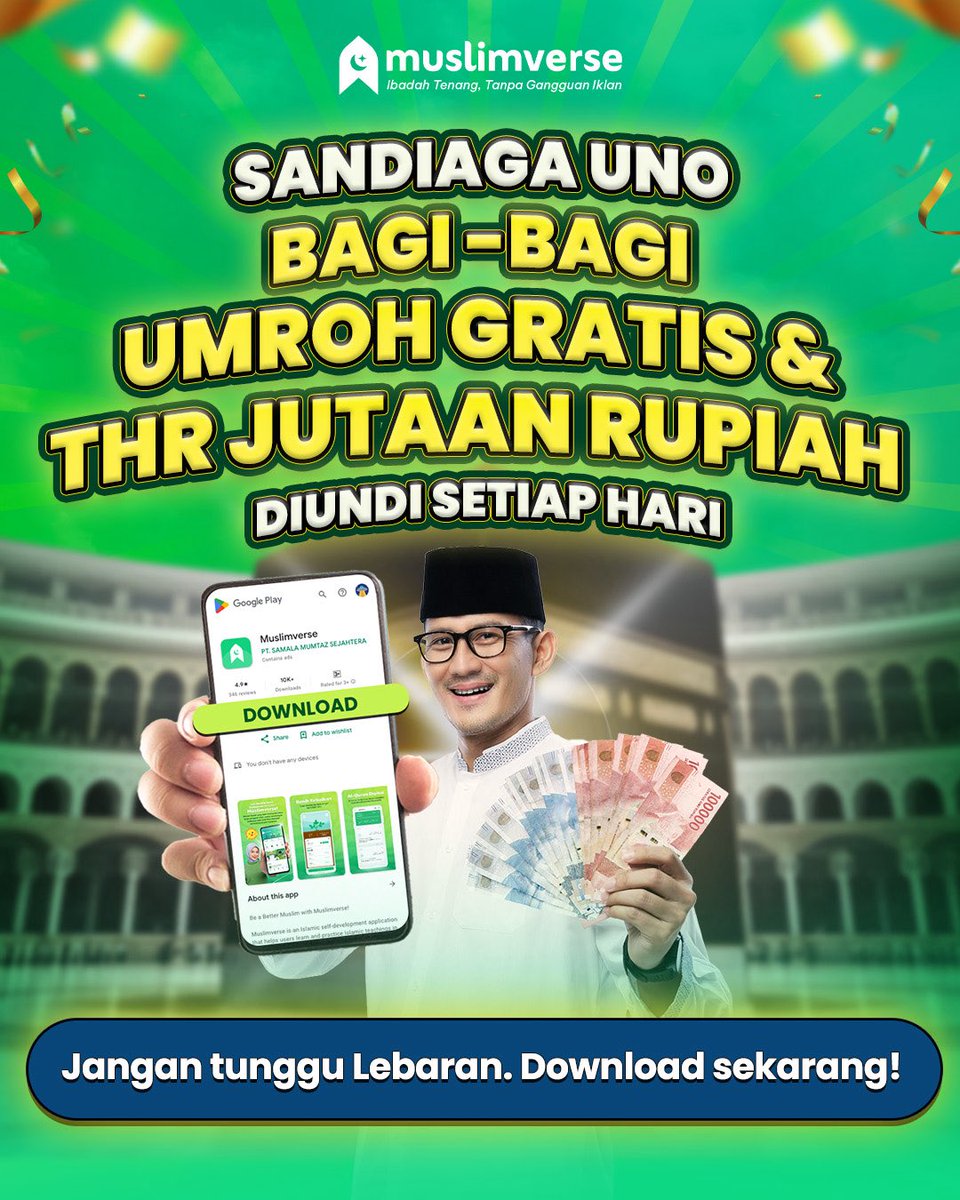 Sandiaga Salahuddin Uno tweet media