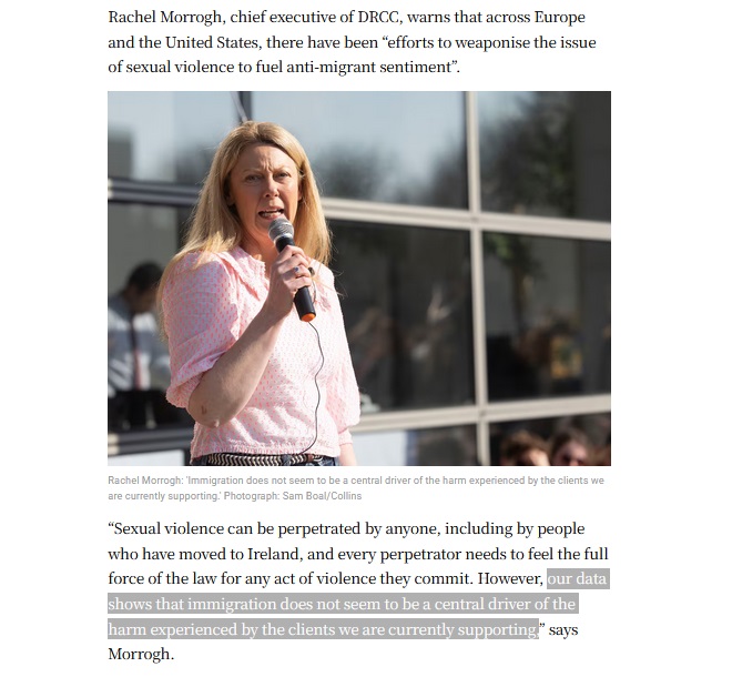 nwl88444048's tweet photo. #JournalistRequest could someone ask @DublinRCC (which has left Twitter on account of it being a toxic sewer and that) to disclose its "data" on rape perpetrators.
DRCC says 84% of the victims it sees are Irish, but has never published perpetrator data.
Show us the data!!! https://t.co/iB4YlxF5AL