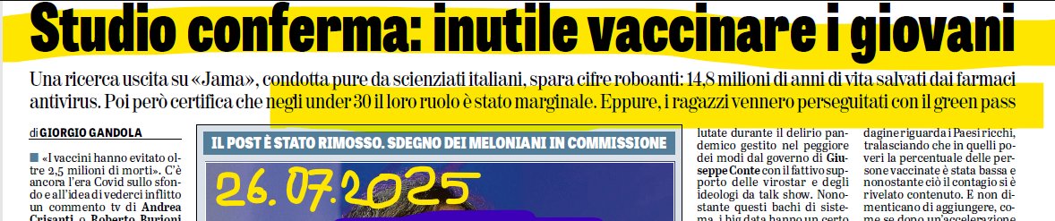Erinni15's tweet image. "come alcuni scienziati teorizzavano, il #Covid ha colpito quasi esclusivamente anziani, sui quali era fondamentale concentrarsi. Correre a vaccinare  bambini e adolescenti con l’utilizzo del green pass creando situazioni da terrorismo psicologico..."
#greenPass #vaccinoCovid