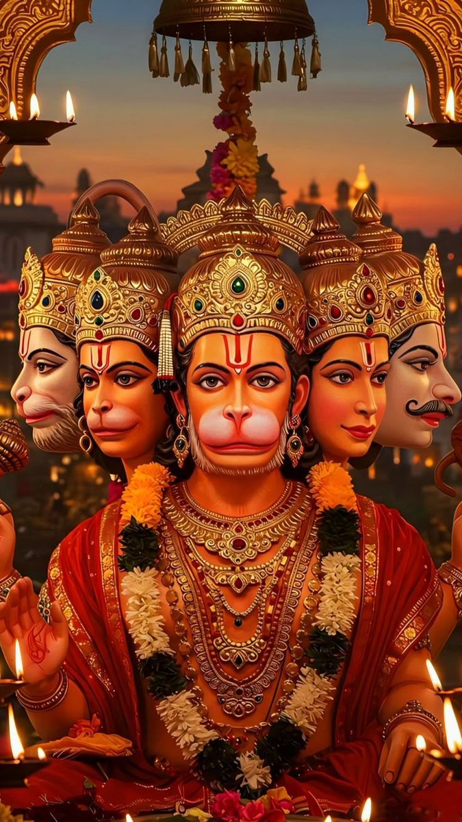 AnjuJha05's tweet photo. अतुलितबलधामं हेमशैलाभदेहं,
दनुजवनकृशानुं ज्ञानिनामग्रगण्यम्।
सकलगुणनिधानं वानराणामधीशं,
रघुपतिप्रियभक्तं वातजातं नमामि।।
जय बजरंगबली 🌺🔥
🌻🌼 मंगलमय सुप्रभात https://t.co/MD3Ky3w13N