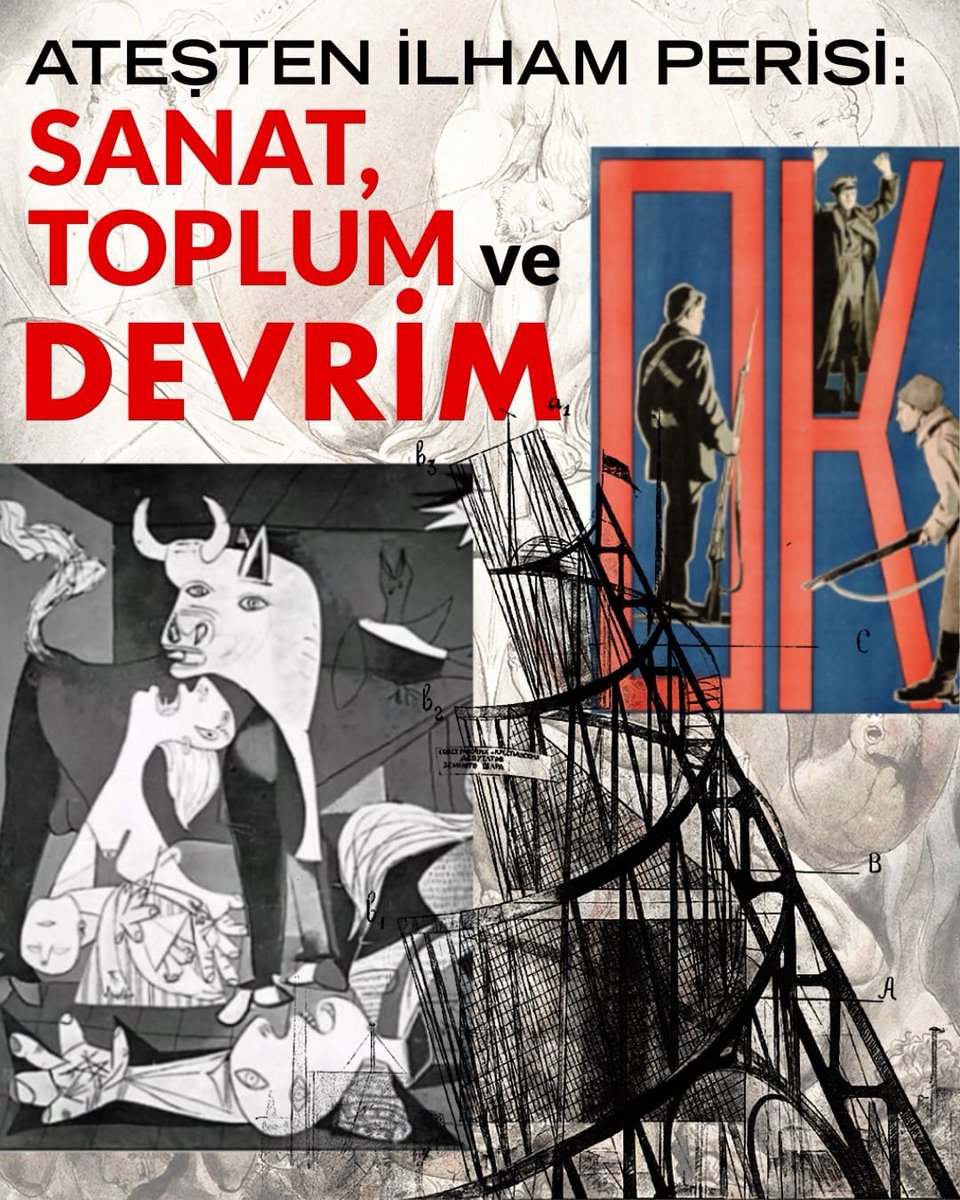 "Komünizm altında sanat yeniden bütün halkın mülkü olacaktır. Ulaşılmaz bir rüya ya da gerçek hayattan kopuk, yabancı bir alan olmaktan çıkacaktır. Sanat gündelik yaşamla kaynaşacak, onun ayrılmaz bir parçası hâline gelecektir."

marxist.com/atesten-bir-i-…