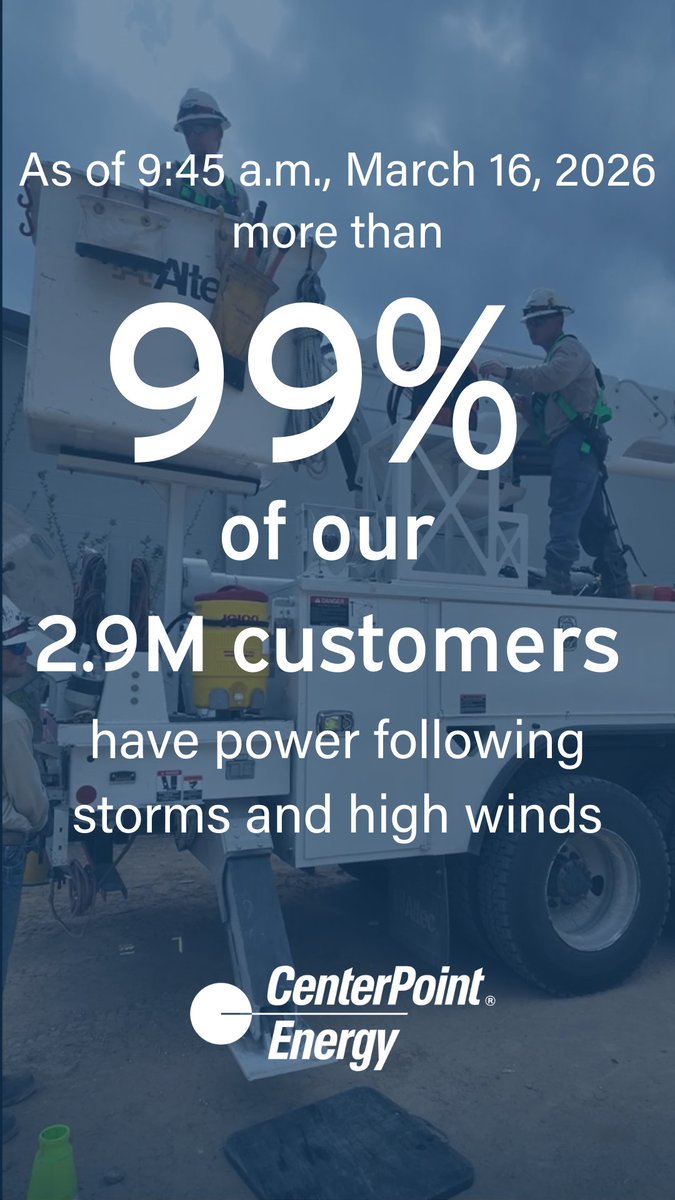 CenterPoint Energy - Texas tweet media