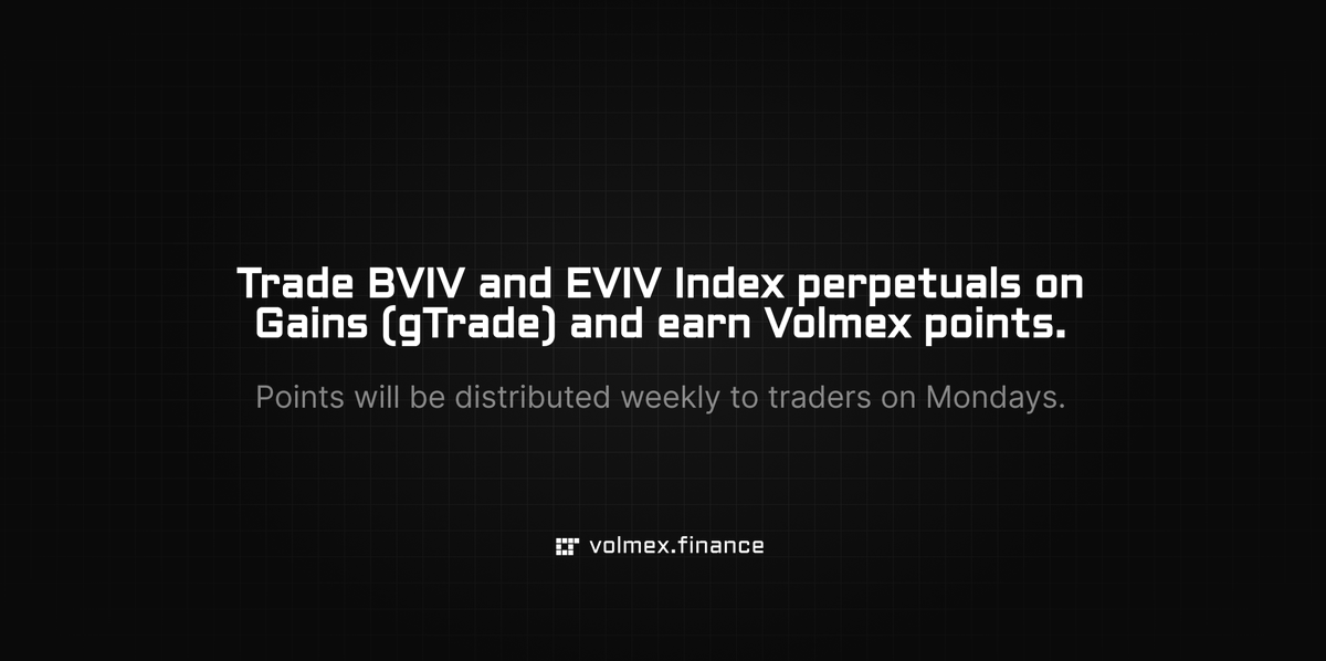 Volmex Foundation σ tweet media