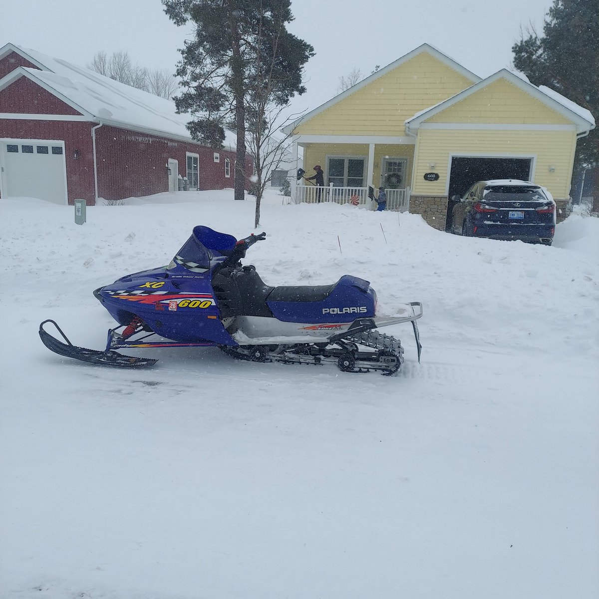 We went from grass showing in some spots to having a snowmobile be the only reliable mode of transportation in a day and a half.