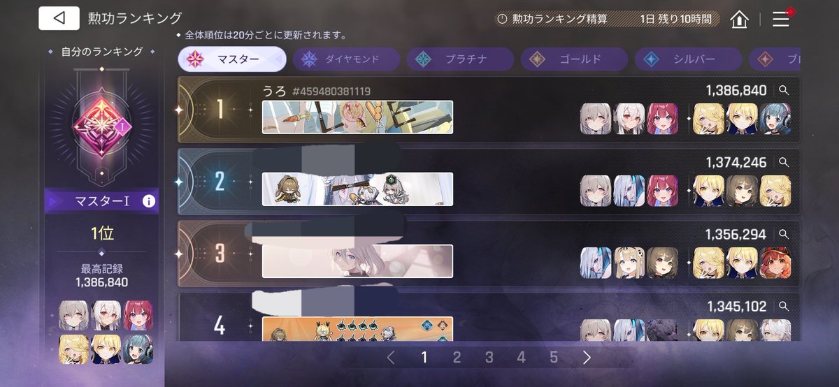 enigami102's tweet photo. グローバルサーバー1位タッチ出来た記念 https://t.co/QMlLxA7yFe