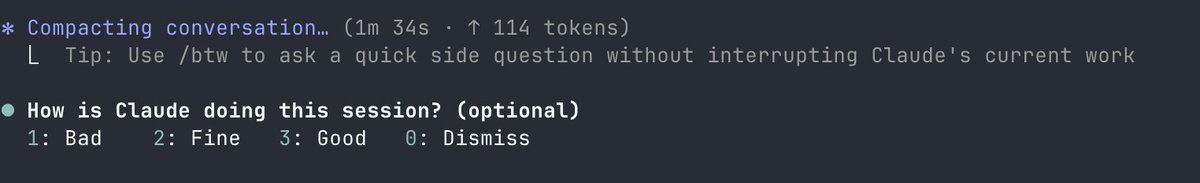 Tiap liat "compacting conversation" pengen misuh2