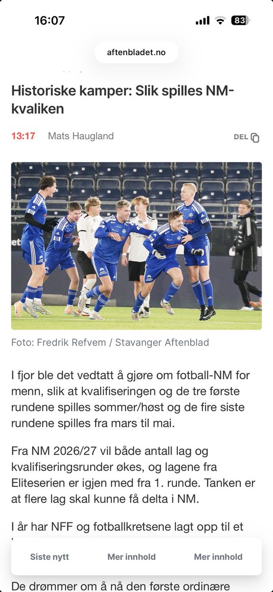 Magnekydland's tweet photo. No byrjar visst cupen att.
Altså cupen 26/27.
Gje meg styrkje #hangelandcupen #boikott https://t.co/OCd1LlCFcs