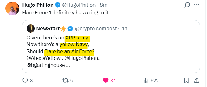 sentosumosaba's tweet photo. Flare Force!!🤣It just might stick!!
Army, Navy, Air Force,
(...Marines! Sorry @chainlink Marines, you're stuck with us!! 😅)
💛💙🩷
@AlexisYellow https://t.co/1v3whSFdk7