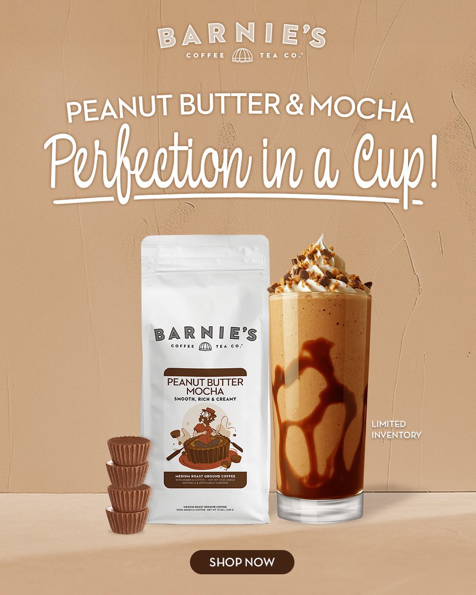 🥜🍫Peanut Butter Mocha Is Back! Get It Before It's Gone! ☕️
barniescoffee.com/collections/pe…