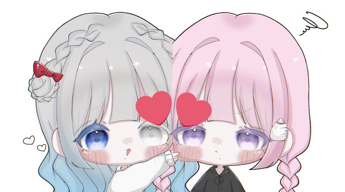 彼女とペア画🫶