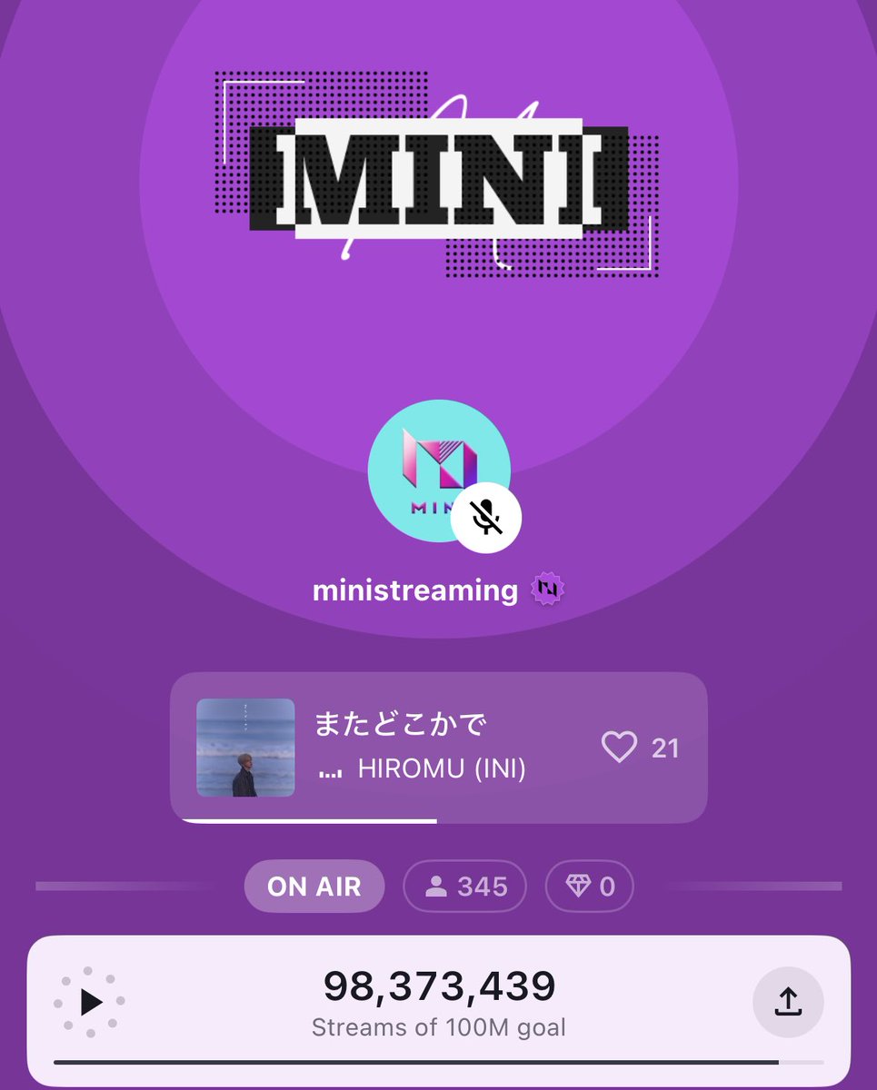 MINI_ST_SUPPORT's tweet image. ［🎧𝗦𝗧𝗔𝗧𝗜𝗢𝗡𝗛𝗘𝗔𝗗💜］

#INI_STUDIO
HIROMU - またどこかで
HIROTO - CRUISING
HIROTO - ONLY YOU
HIROTO - ROLLER COASTER

デジタルリリースを記念して
スペシャルプレイリストをオンエア中🩵🖤

【MINIチャンネル】 
▶︎ stationhead.com/c/mini

#INI 
#髙塚大夢 #西洸人