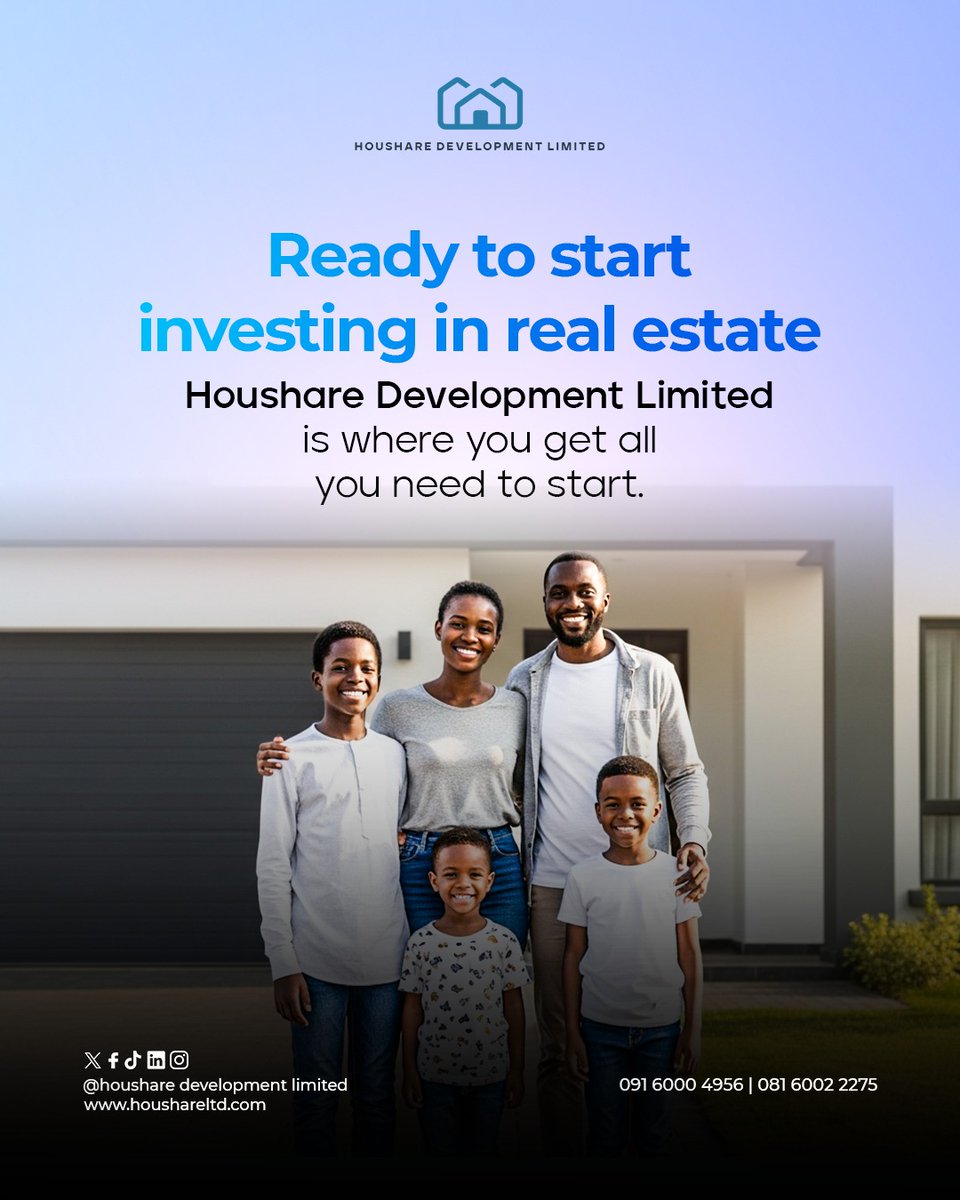 Houshareltd's tweet photo. Investing in real estate is strategic and rewarding, get it right from the moment you start.

#realestate
#propertyinvestment
#realestatetips #houshareltd https://t.co/KIVdVjiX1B