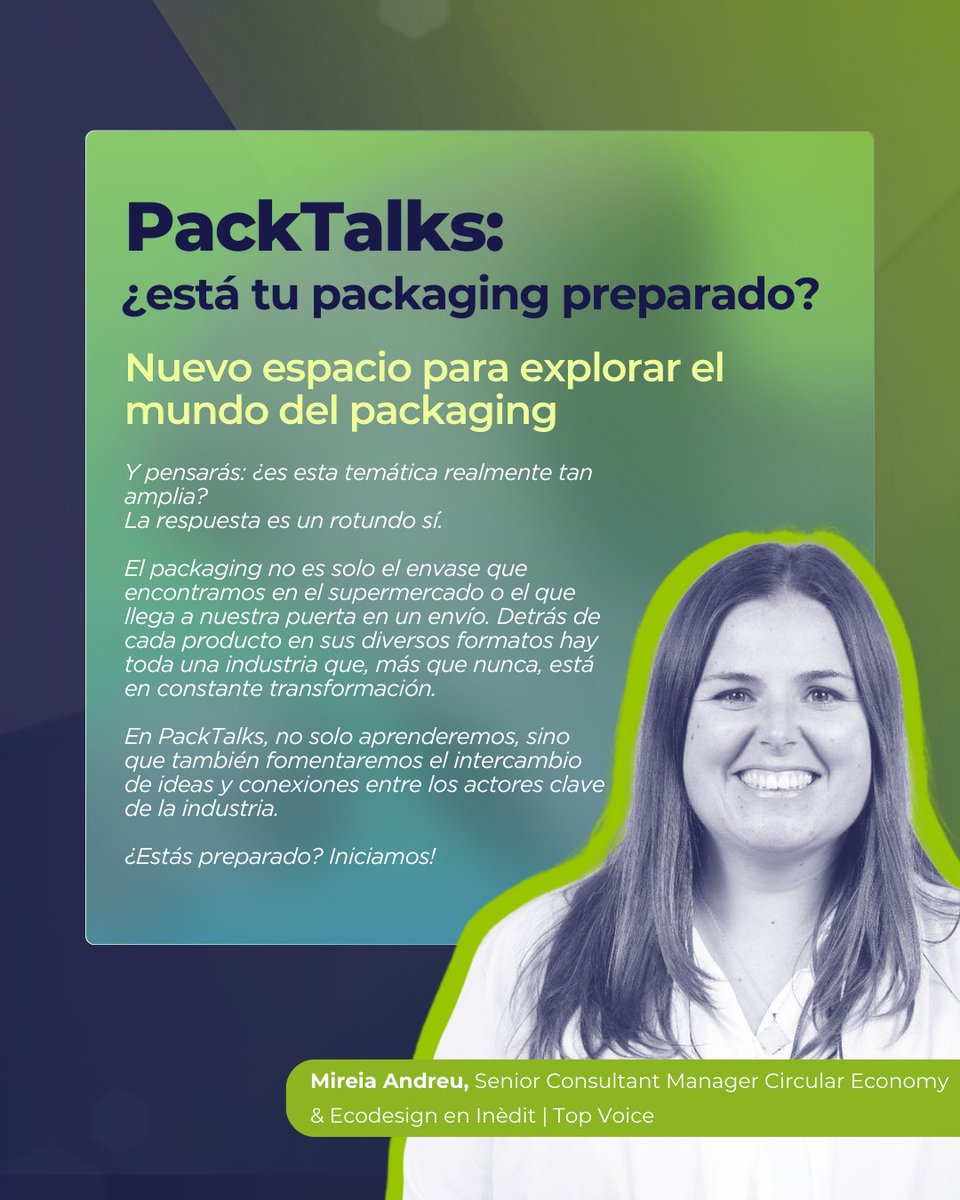 EmpackSpain's tweet photo. 📦 ¿Está tu packaging preparado para lo que viene?

Lanzamos Pack Talks en colaboración con Mireia Andreu, un nuevo espacio donde analizaremos los grandes retos que están transformando el sector del packaging.

👉 Te contamos más en https://t.co/3HiXmh2NXp https://t.co/WUvFTPwJcm