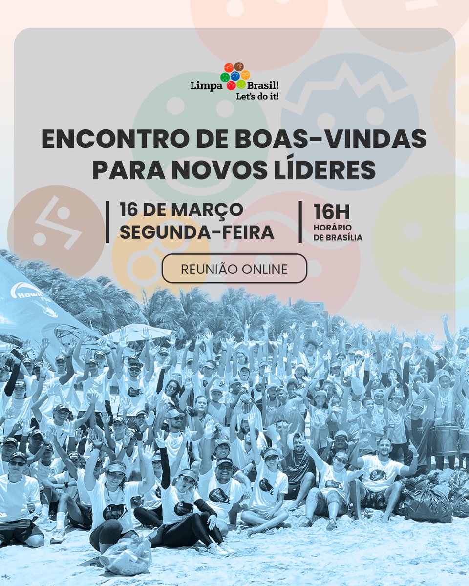 🌱 Hoje | Encontro de Boas-Vindas para Novos Líderes. Conheça o Limpa Brasil, o movimento Let’s Do It e como mobilizar ações na sua cidade.

🗓 16/03 • 16h • Online
🔗 bit.ly/canal-liderlb

#LimpaBrasil #DiaMundialDaLimpeza