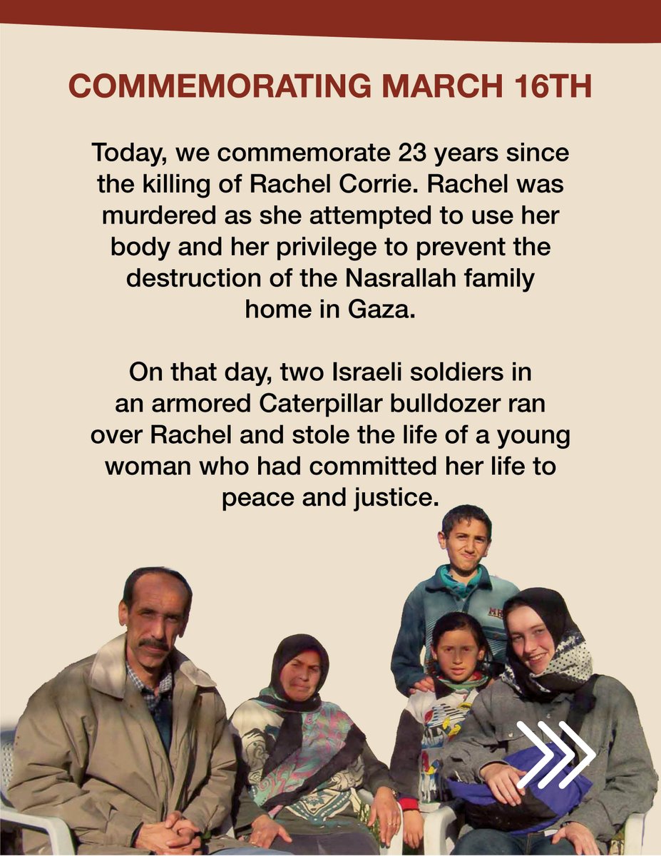 Rachel Corrie Foundation tweet media
