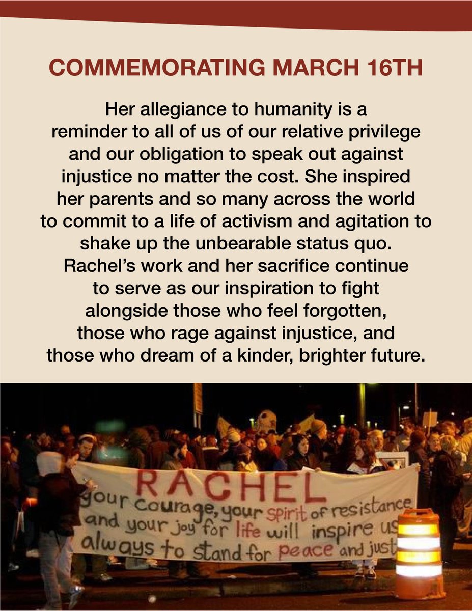 Rachel Corrie Foundation tweet media
