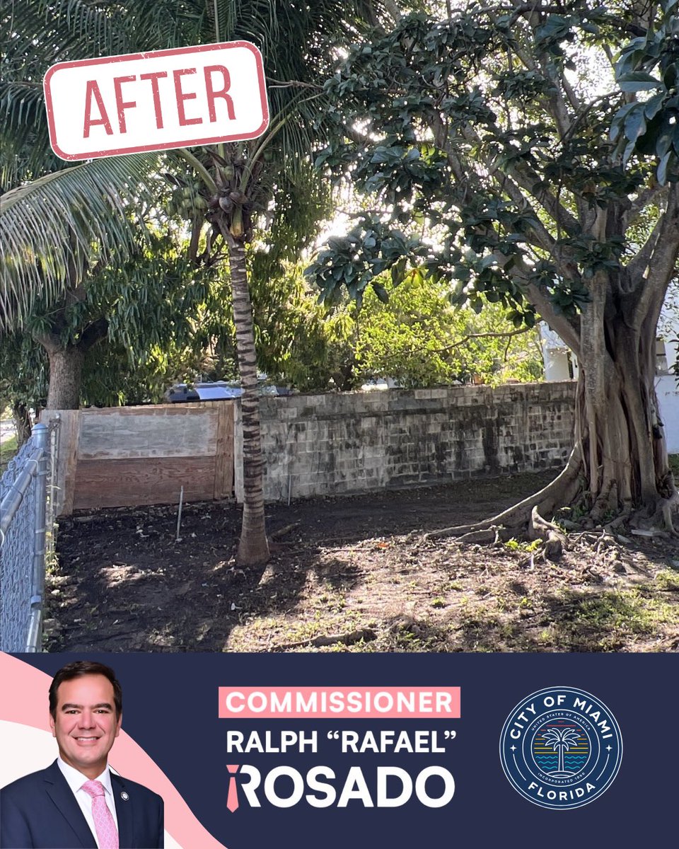 ralphrosado305's tweet photo. Another step in the right direction. âĄď¸ #MiamiMakeoverMonday
Â
Email requests to D4@miami.gov or call (305) 250-5420â¨Â
...
Â
Otro paso en la direcciĂłn correcta. âĄď¸ #MiamiMakeoverMonday
Â
EnvĂa tus solicitudes de mejoras a D4@miami.gov o llama al (305) 250-5420 https://t.co/ctwsWQTSXD