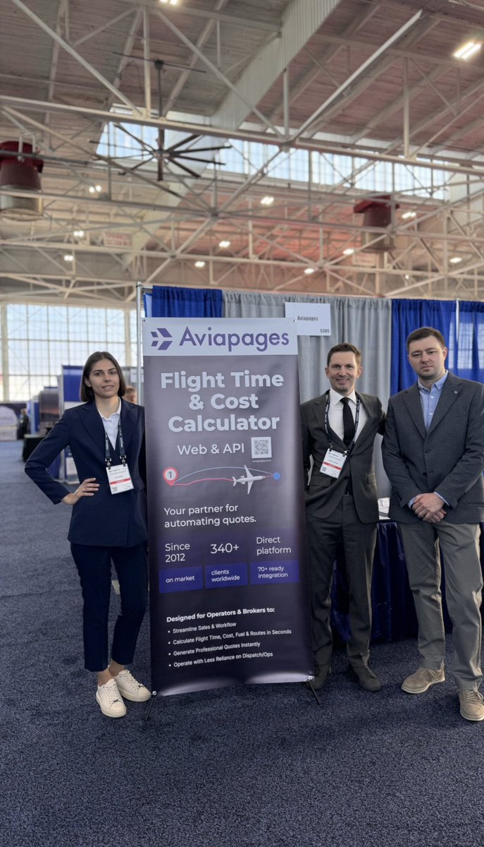 AviapagesCom's tweet photo. Flashback to #NBAA Miami-Opa Locka Regional Forum!
Meet us in White Plains on May 20 — more details coming soon 😉

#NBAA
 #BusinessAviation
 #Aviapages
 #FlightCalculator
 #FlightTimeCalculator
 #CharterFlights
 #CharterPrice
 #OpaLocka
 #Miami
 #NBAAForum
#WhitePlains https://t.co/Y9LTs10xAa