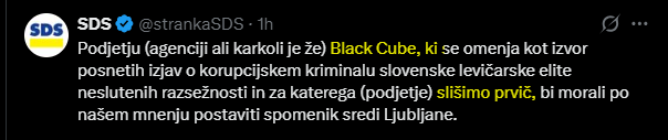 DrzavljanD's tweet photo. 🤫 [Ne čujem dobro] 🤫

SDS, 2026: Prvič slišimo za Black cube.

Demokracija, 2021: Black cube je levičarska izpostava!

Ok. https://t.co/BJzcdnsWN2