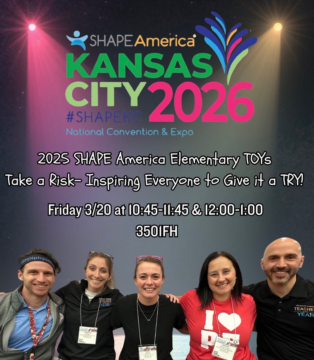 CoachGelardi's tweet image. Come to KC. Take a risk. Try something new. @SHAPEAmerica #PhysEd #GiveItATry👏👉