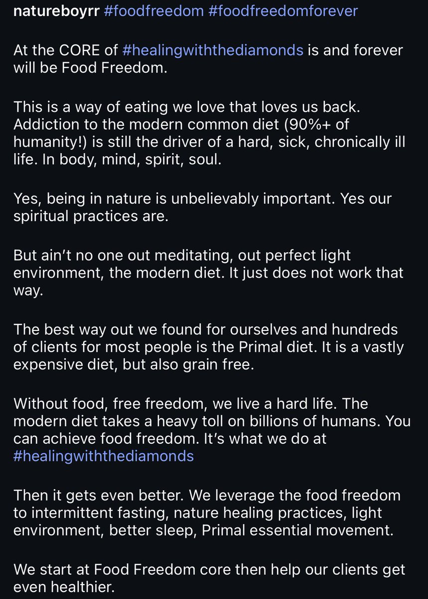 Food freedom is still the core. Want to make clear we CELEBRATE and ...