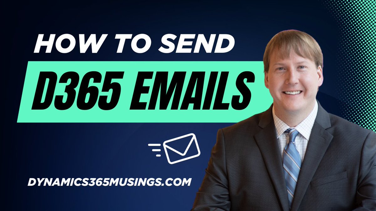 peter_ramer's tweet photo. Learn how to send D365 emails using X++ code. The system can send an email, or an email form can be opened directly within Dynamics.
#Dynamics36 #MSDyn365 #MSDyn365Community #DYN365O #D365FO #Microsoft #d365ug #xppgroupies #D365 #SendEmails #EmailText 
https://t.co/gNLxOU86Xk https://t.co/uv5KPfPEGL