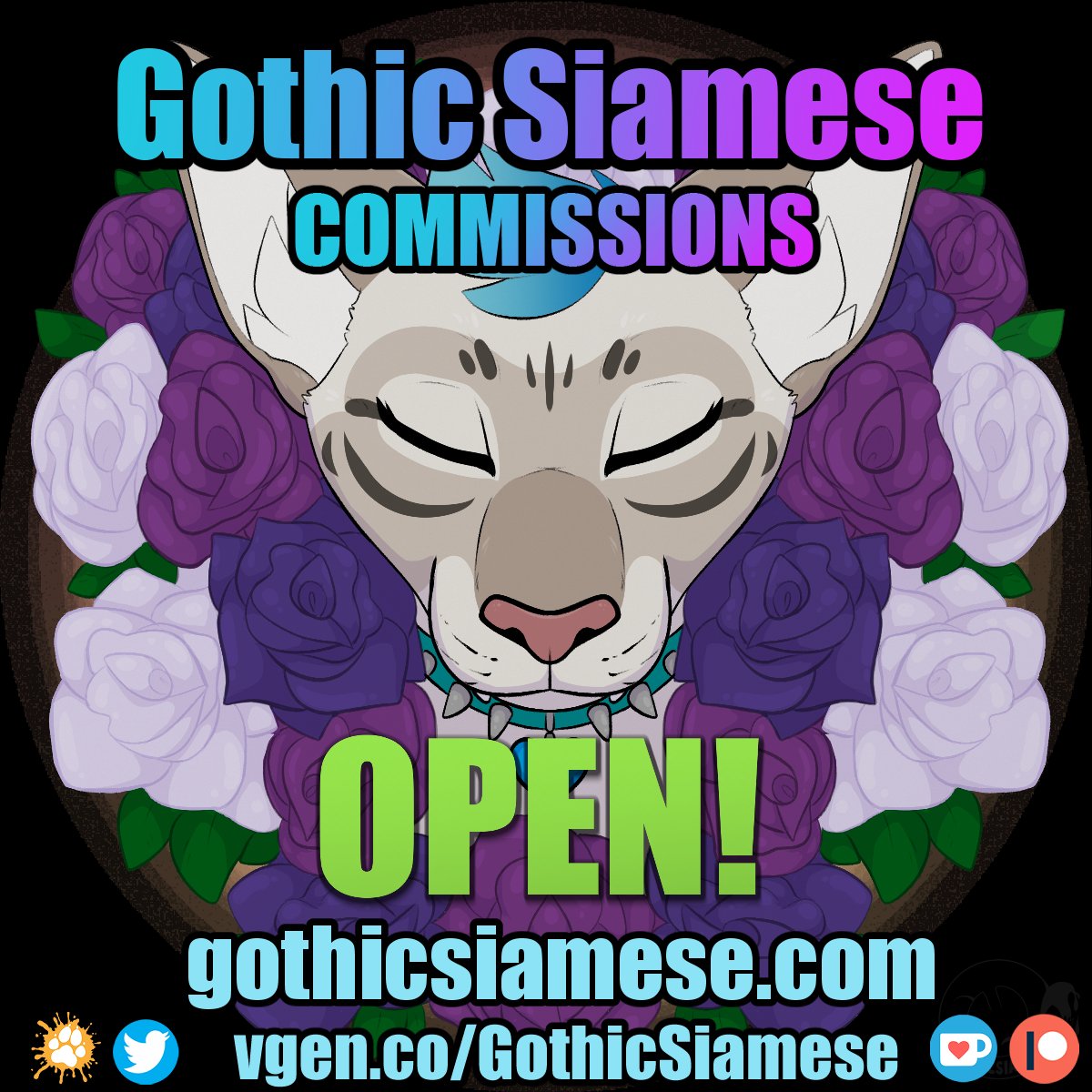 🍀Gothic Siamese (Monique)🍀 tweet media