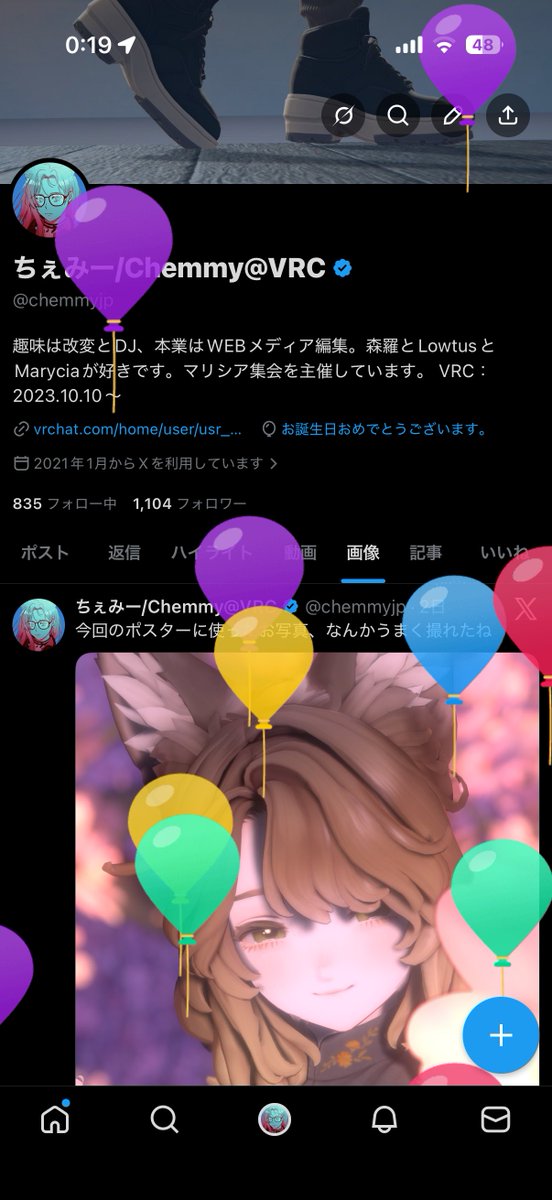 ちぇみー/Chemmy@VRC tweet media