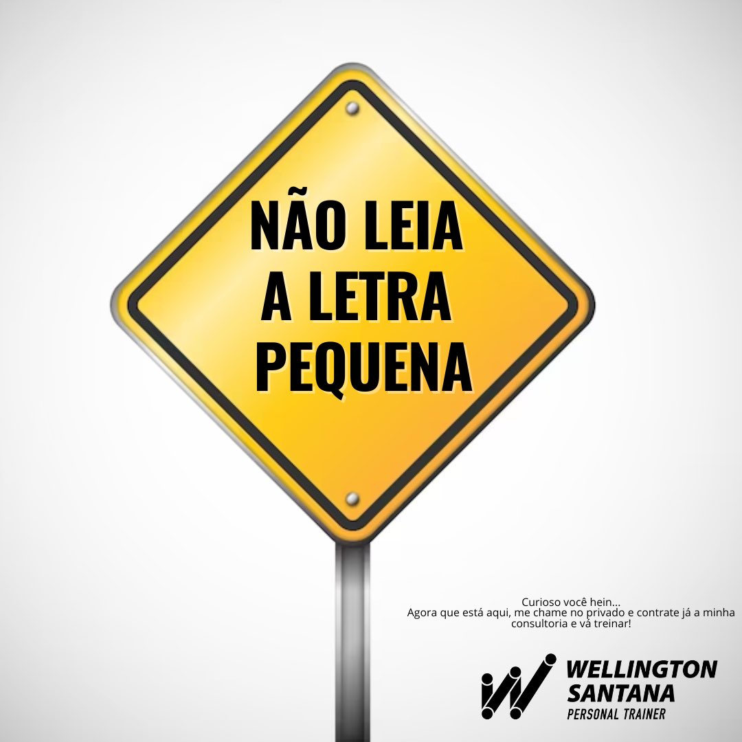 Welling09184990's tweet photo. Sabia que você ia ler a letra pequena 😂 
Curiosidade você já tem… agora falta só transformar isso em ação. 
Vem treinar comigo e usar essa curiosidade a seu favor: mais saúde, mais resultado e menos desculpa 💪 

#resultados #consultoria #personaltrainer #treinamento #mentoria https://t.co/louiyy6ex0