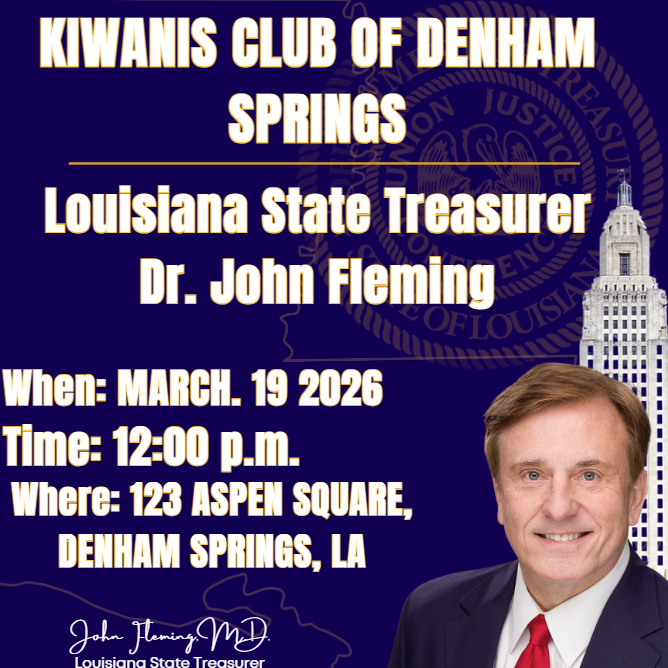John Fleming, MD Louisiana State Treasurer tweet media