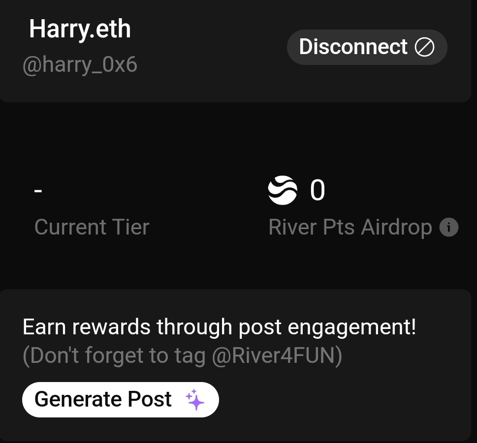 harry_0x6's tweet photo. 💰💰Easy $100-$200 opportunity for creators (Ending in 15 days)

Sharing this opportunity coz it could be a good chance for creators having good reach

👉 Join River creator campaign & Earn pts based on engagement on your posts 

🔗https://t.co/OcAMP1jCRD

👉 Register for the season 4 campaign, earn points & climb up LB

Here's how to get in 

👉 Open site in browser
👉 Connect X account & wallet 
👉 Create atleast two posts about them & tag @River4fun
👉 Track your points & rank in leaderboard

There's invite campaign too wher you can get 10% points per friend invite 🙏