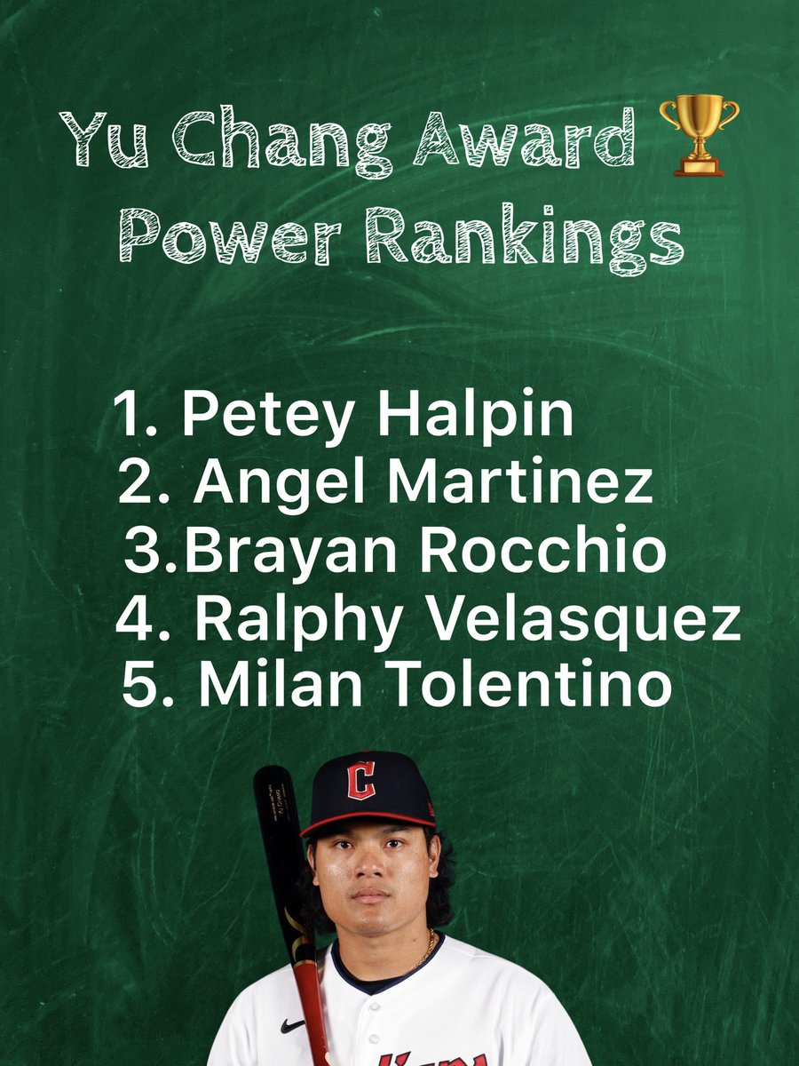 Another week and another rankings drop of the Yu Chang Award™️