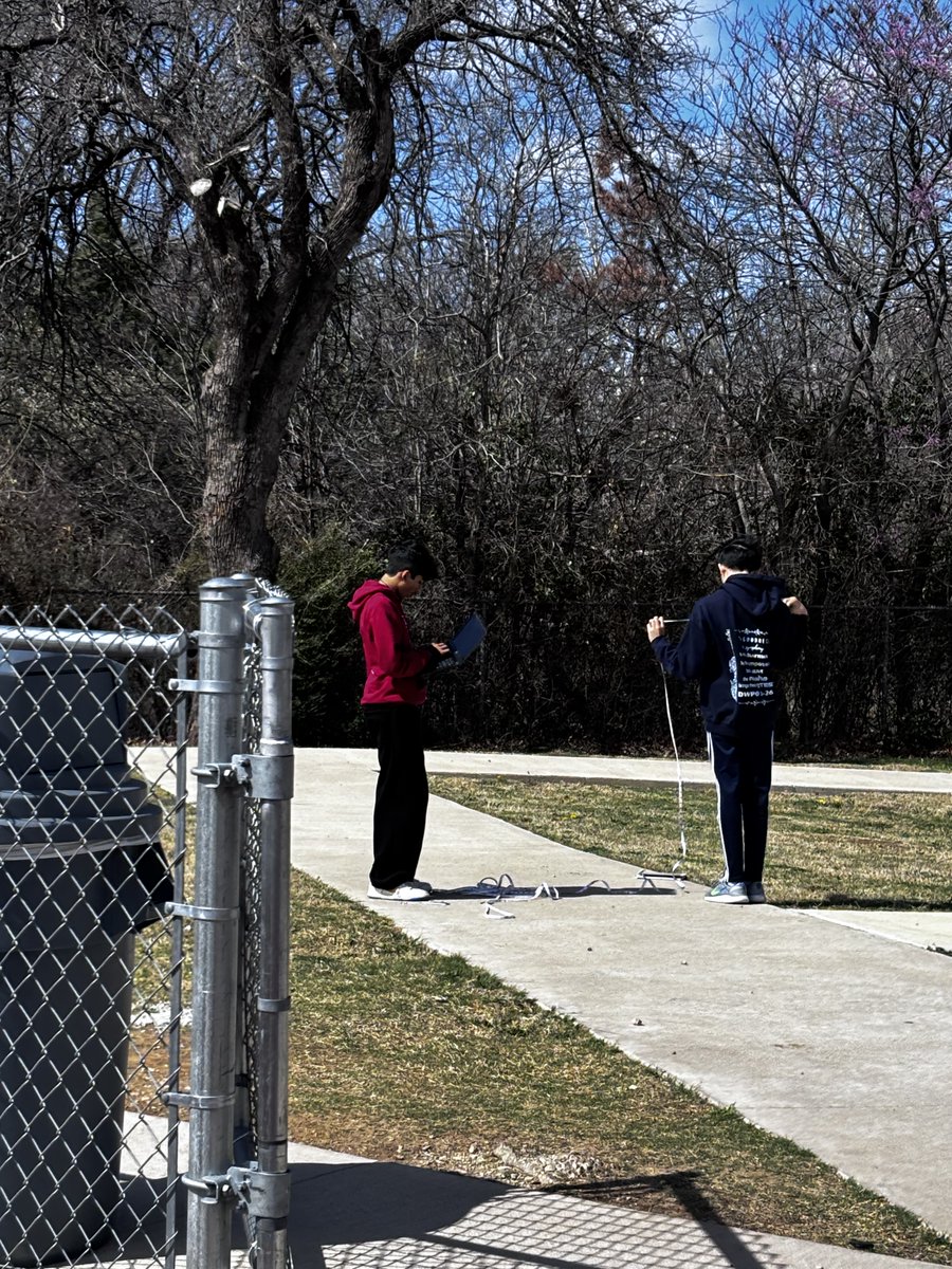 DeWitt_Perry's tweet photo. Taking geometry outside the classroom! 📐🏈 Students used homemade tools and math skills to calculate the height of different objects around the football field. Hands-on learning in action! #STEM #GeometryInRealLife https://t.co/Ftj2X42JpE