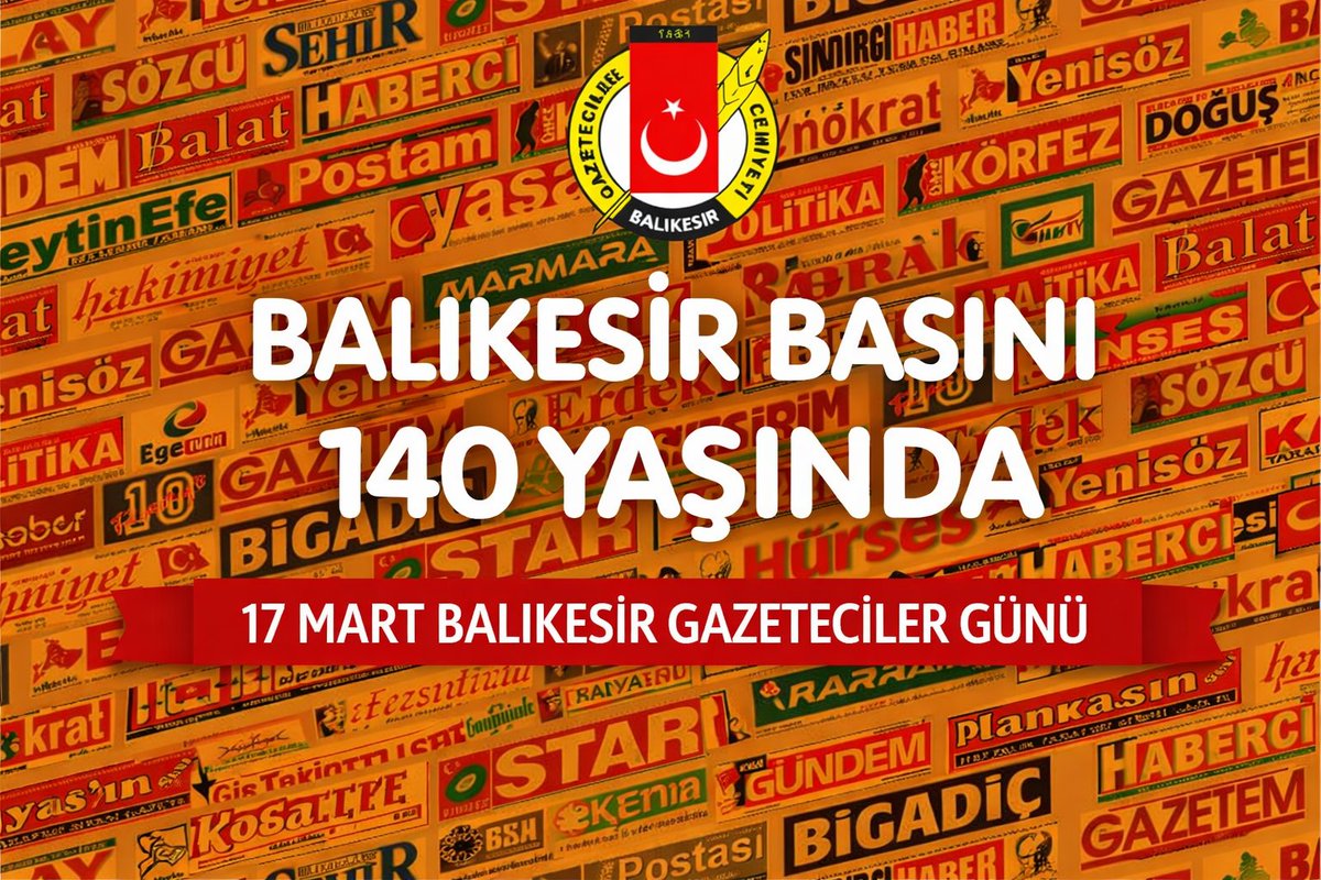 BalikesirGC's tweet photo. #Balıkesir’de basın hayatı 17 Mart 1886’da yayımlanan #Karesi Gazetesi ile başladı. Gazeteciler Cemiyeti, bu tarihi “Balıkesir Gazeteciler Günü” olarak kutlarken, Türk basınının köklü mirasına da dikkat çekti. 
https://t.co/K7ipQwz3st https://t.co/TkWifmzY1N