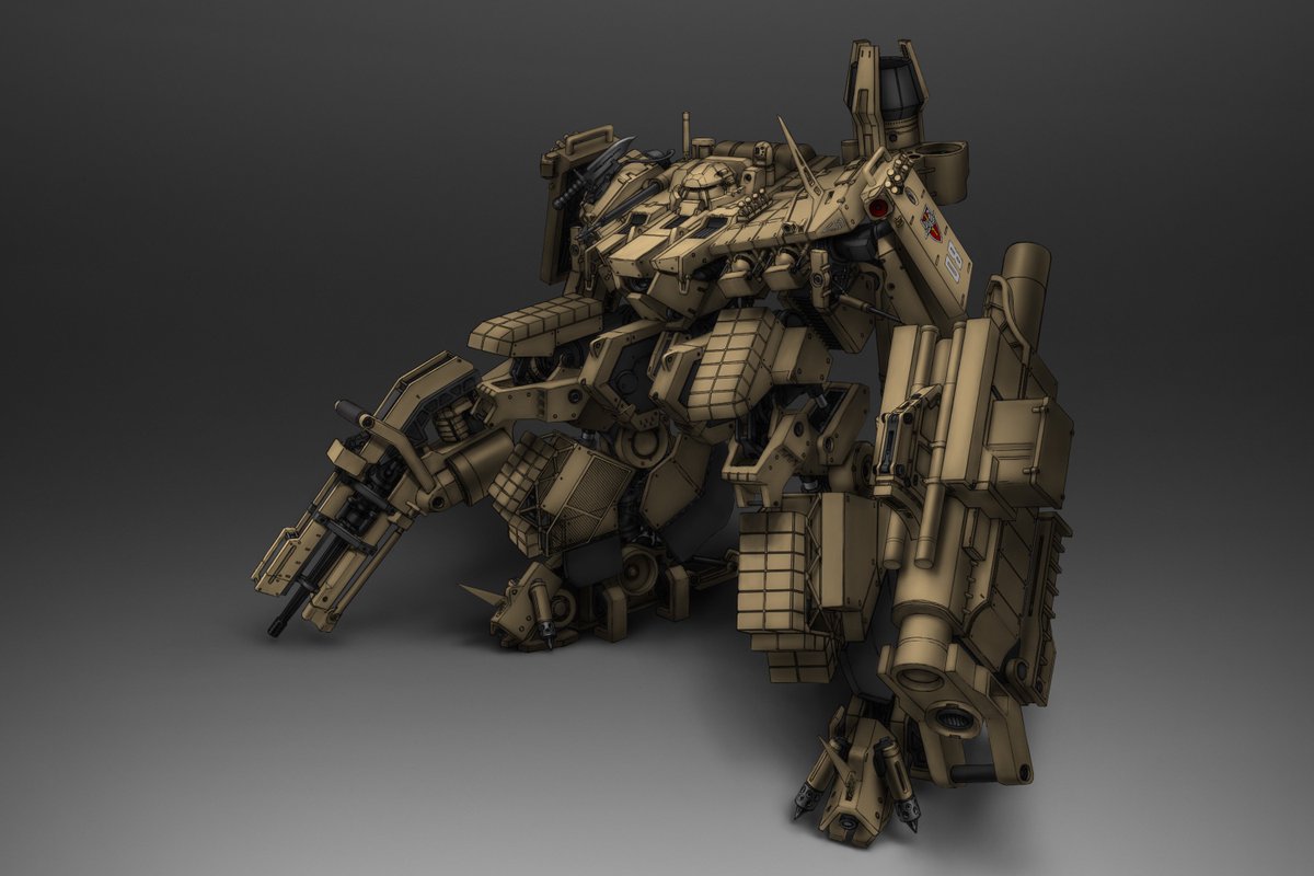 2Dイラストではこれです
3Dソフト未使用でどこまで迫れるか試した作品です