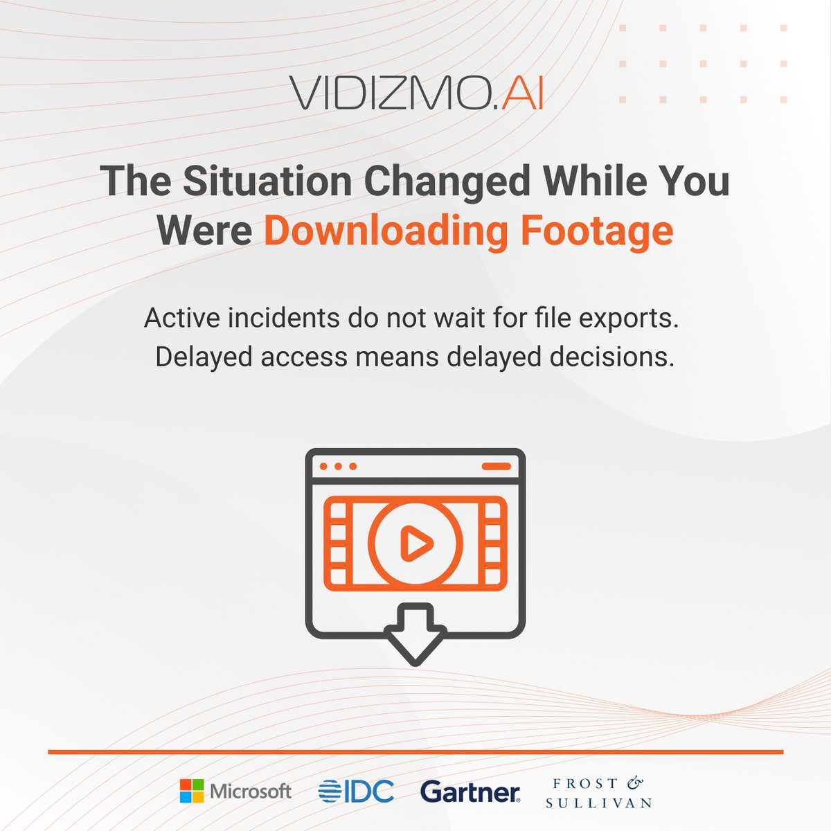 VIDIZMO Digital Evidence Management System ingests live RTSP and ONVIF camera feeds directly into the evidence platform, supporting up to 32 simultaneous streams per instance with AI detection overlays including bounding boxes, labels, and confidence scores.

Investigators