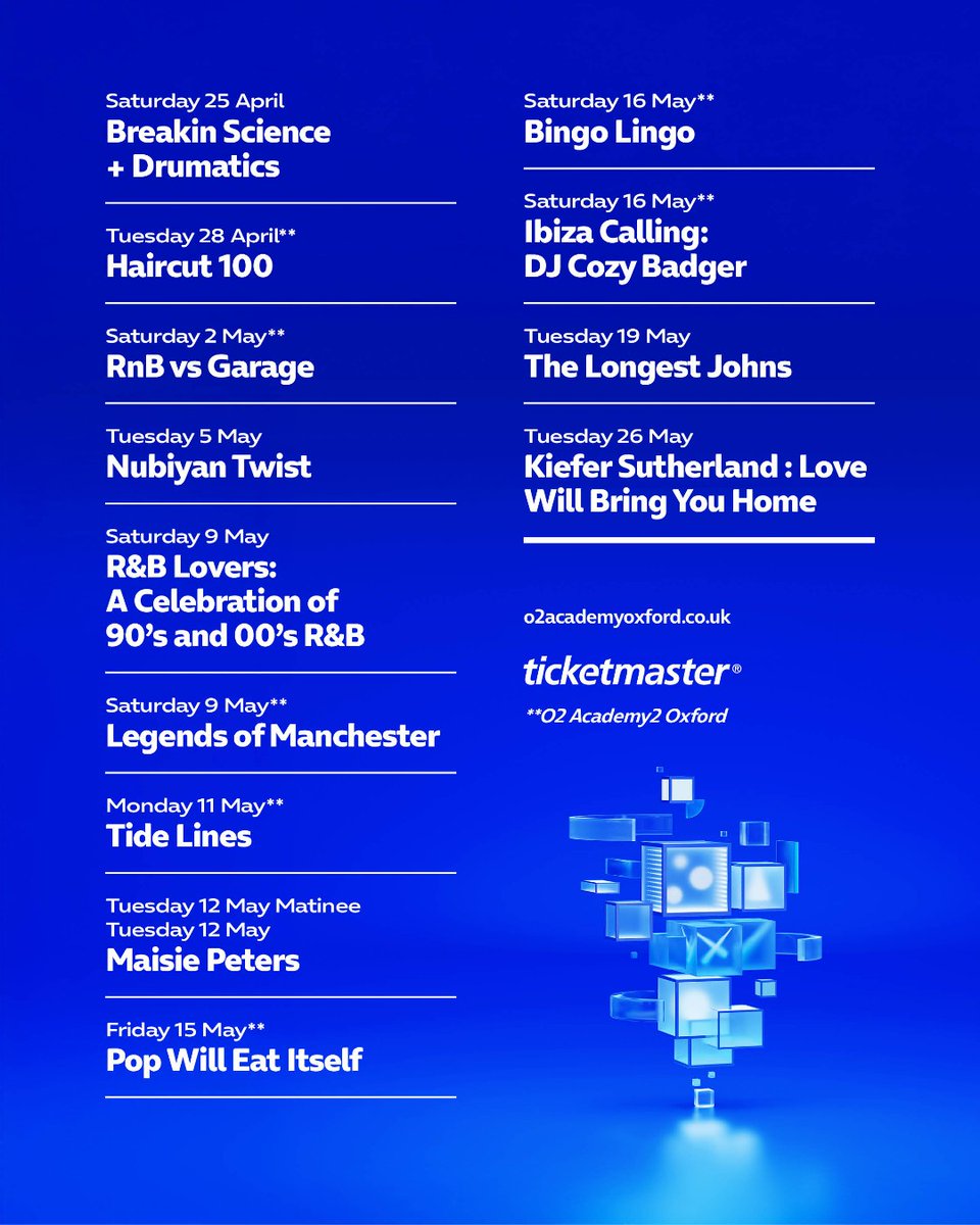 O2 Academy Oxford tweet media