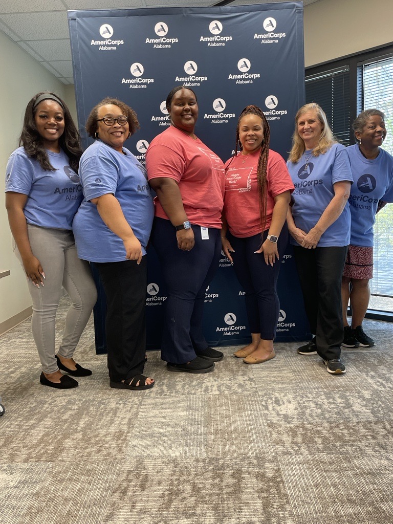 ServeAlabama's tweet photo. Last week was an amazing #AmeriCorpsWeek! Thank you to everyone who celebrated with us and acknowledged the incredible work our @AmeriCorps Volunteers do every day. #VolunteerAL #AmeriCorpsAL https://t.co/eDnqIkICsK