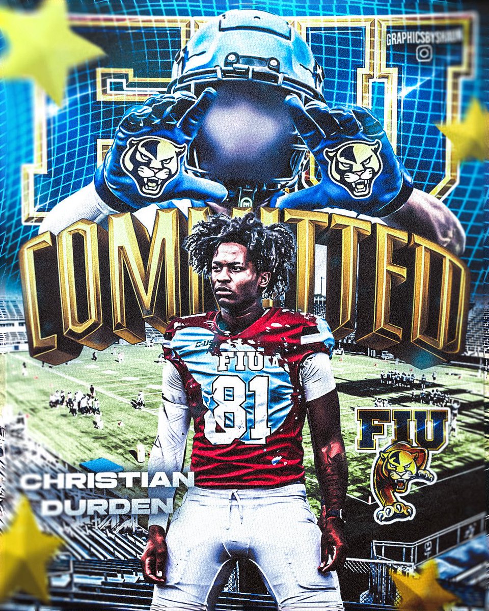 ChristanDurDen's tweet photo. I’m truly thankful and blessed for the opportunity to be committed to FIU. This journey hasn’t been easy, and I’m grateful to God, my family, my coaches, and everyone who has supported me along the way. Their guidance, belief in me, and constant encouragement helped me reach it https://t.co/gB8OeQi5WQ