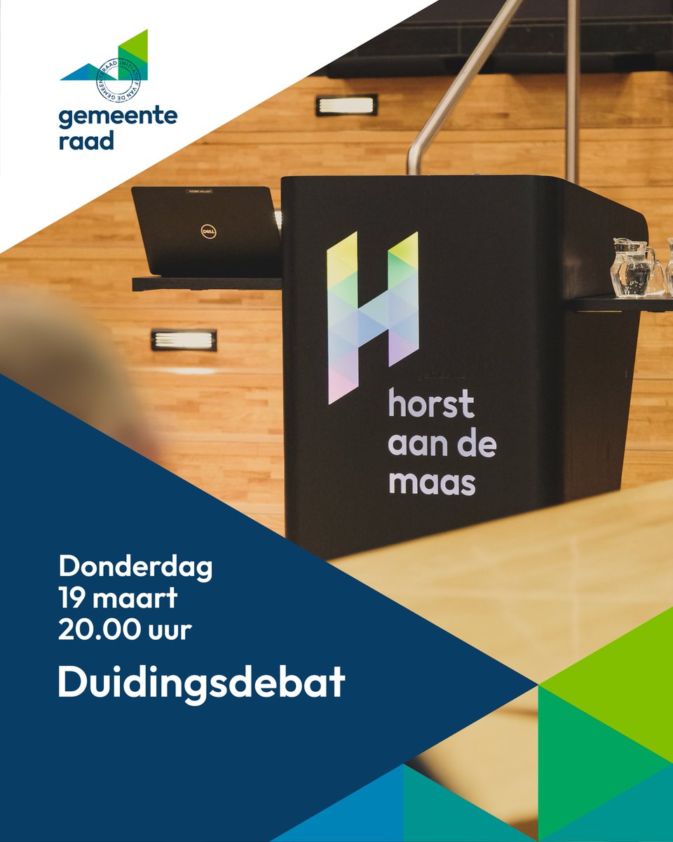 Gemeenteraad Horst aan de Maas tweet media