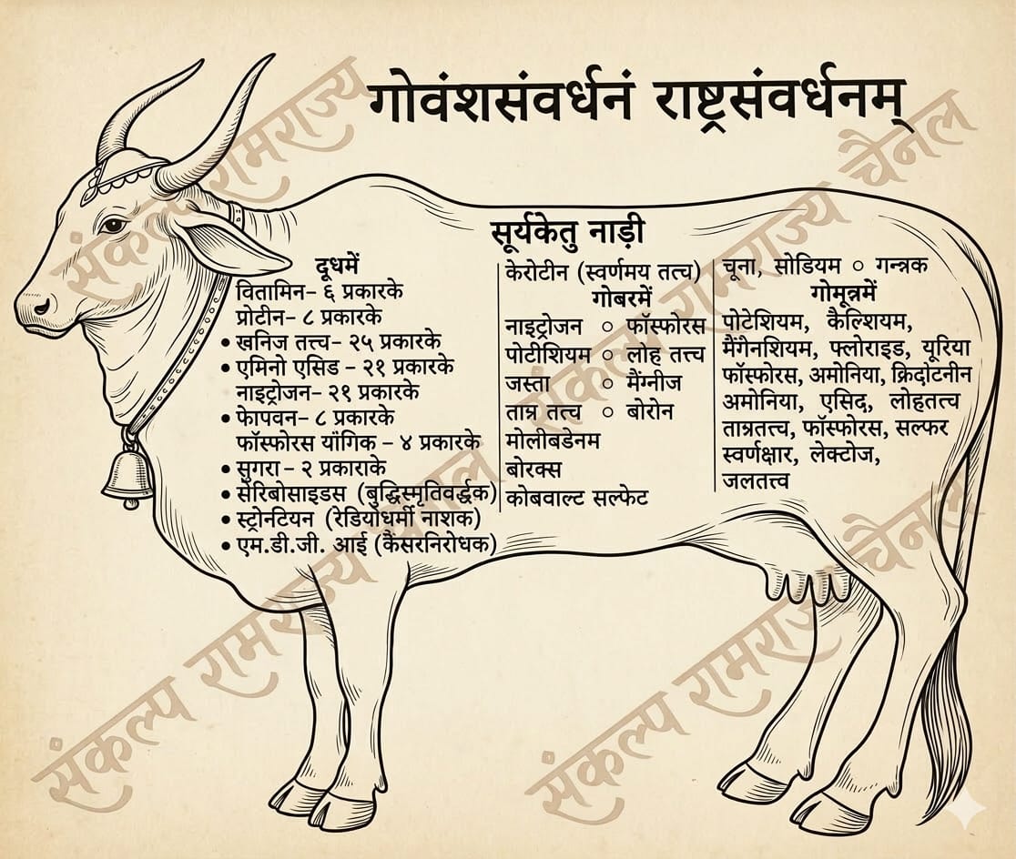 "गावो विश्वस्य मातरः" 

भारत देश में लोगों को मंदिर, तीर्थ, सत्संग आदि में भगवान् के लिये भागते देखा जाता है।
किन्तु स्वयं भगवान् अवतार धारण कर जब नररूप में इस धराधाम पर आते हैं तो वे गौ माता के पीछे-पीछे भागते हैं।

"भुक्त्वा तृणानि शुष्कानि पीत्वा तोयं जलाशयात् ।
दुग्धं ददति