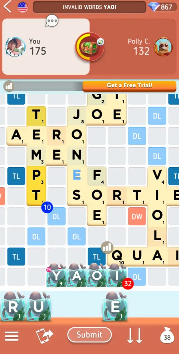 Reilaos's tweet photo. I'm being stifled by the Scrabble word list!

#yaoi #yuri #scrabble https://t.co/9c9ZZOYqVH