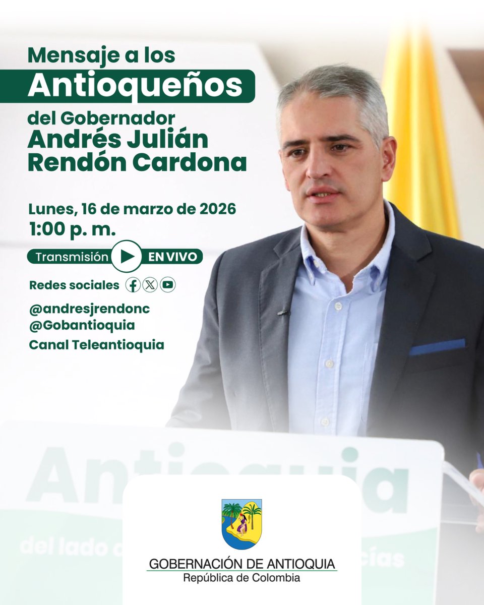 Gobernación de Antioquia tweet media