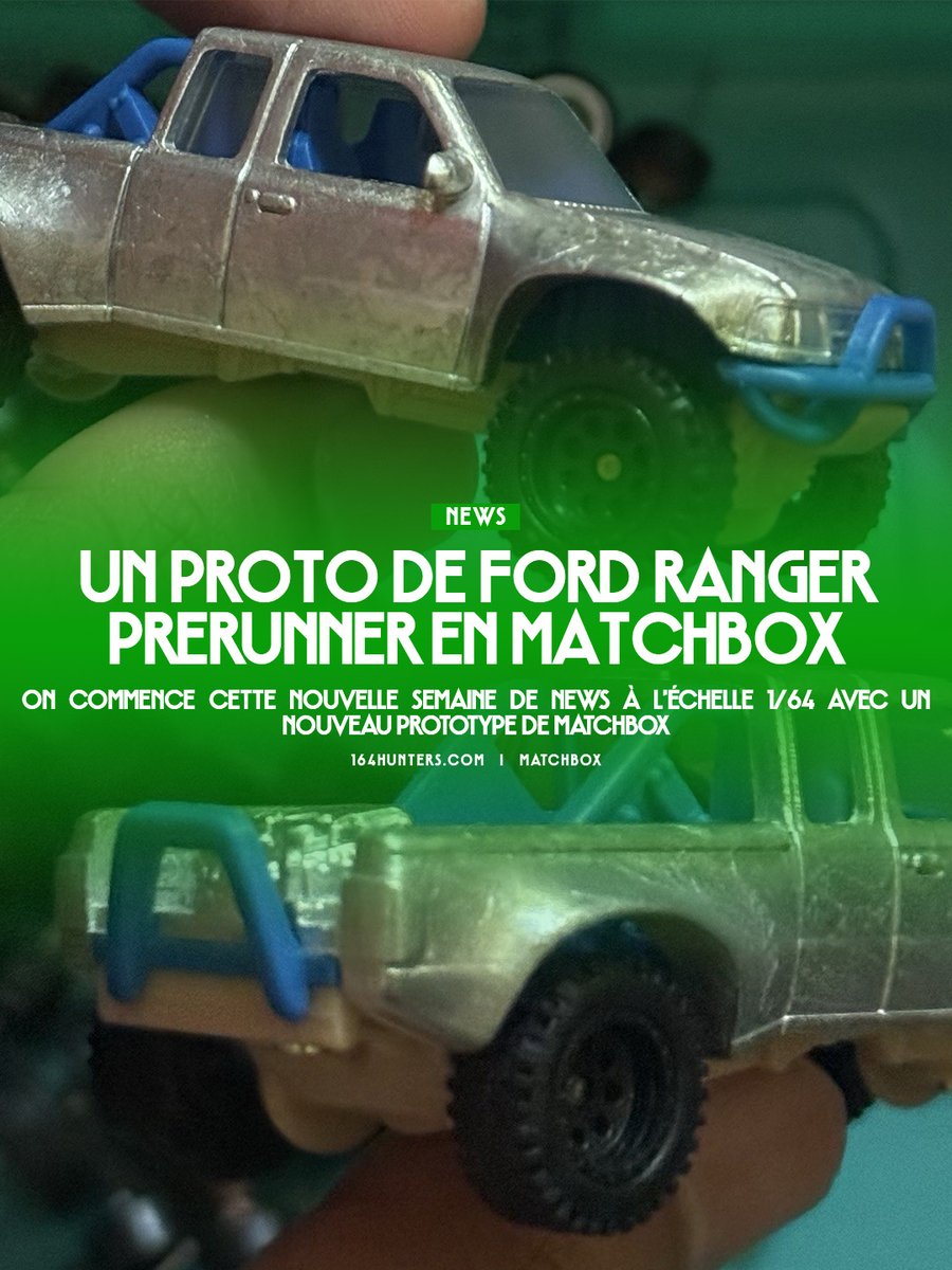 164hunters's tweet image. 🇫🇷 Un prototype de Ford Ranger Prerunner en Matchbox
🇯🇵 マッチボックス製のフォード・レンジャー・プレランナーのプロトタイプ
🇺🇸 A Ford Ranger Prerunner prototype in Matchbox
---
#Matchbox #Ford #Ranger #Prerunner
▶ Lien en commentaire