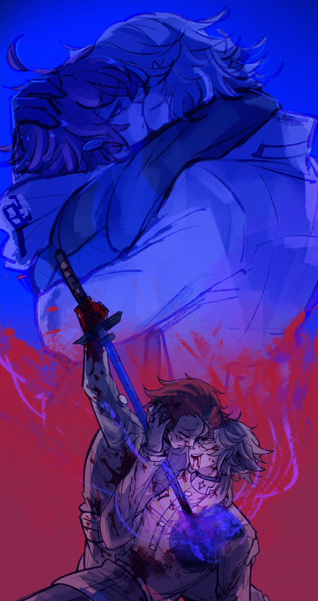 azouries's tweet photo. together in death 🩸 🗡️ 

my piece for #eitakueiminibang2026 ❤️🤍 

#hndr_FA #eitaku 

close ups in 🧵 https://t.co/CAVFYhe7Qr
