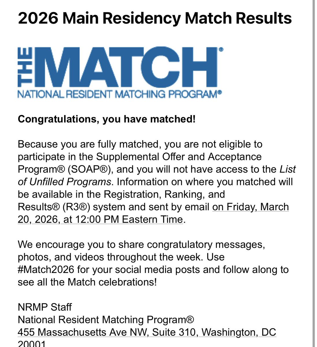 J_thanson's tweet photo. I’M GONNA BE A CHILD NEUROLOGIST!!!! #match2026 #neuromatch #childneurology https://t.co/L5p8czddWK