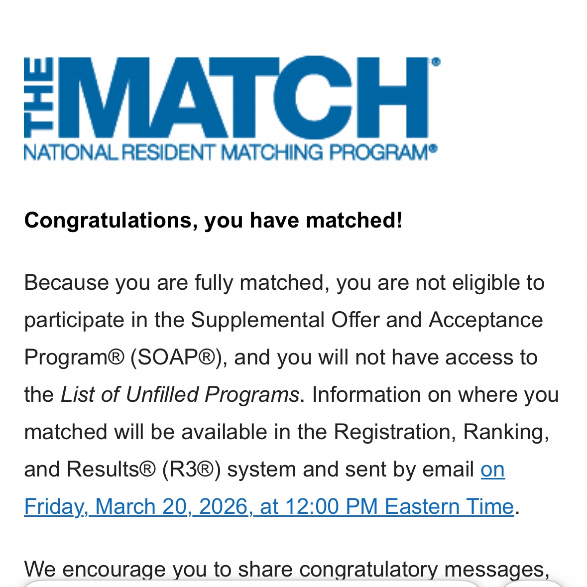 JoseFuentesMD's tweet image. I MATCHED!

A dream years in the making 🙏🏼
#Match2026 #IMG 🇩🇴