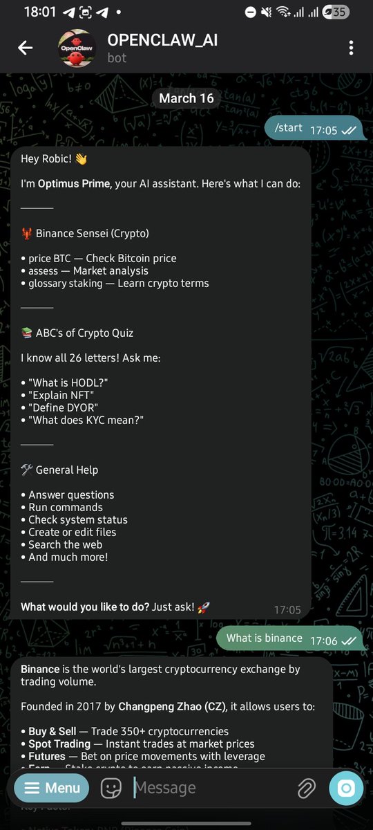 Robic_Vic's tweet image. After a ton of curiosity, trial &amp;amp; error, I finally built my own OpenClaw AI Assistant and it’s working perfectly.
Check the attached images to see what I can actually do with it.
I used to doubt myself, but I’m improving it every single day.
#AIAssistant